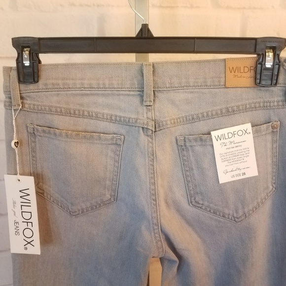 WildFox Marianne Mid Rise Skinny Jean light wash NWT - Picture 8 of 8